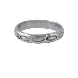 Vintage Sterling Silver 925 Hammered Band Ring Size 5